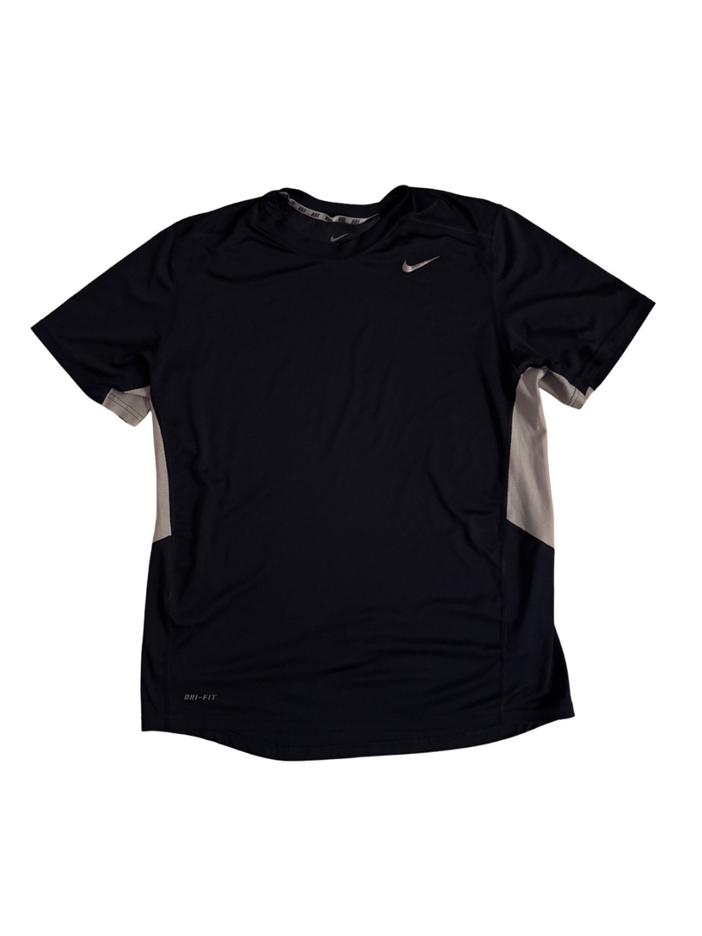 Nike Men’s Black Dri-FIT Performance Tee with Gray Accents
